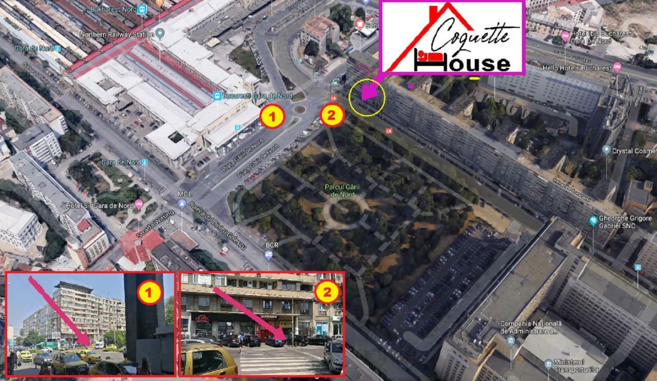 Ferienwohnung Coquettehouse Parc Gara De Nord Bukarest Exterior foto